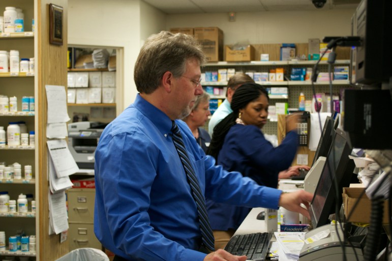 Ed Funaro Jr. at Visels Pharmacy in New Haven