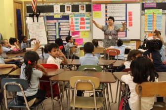 A classroom at DiLoreto Magnet Elementary School in New Britain