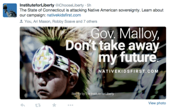 Malloy was the target on Twitter.