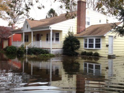 The Kamlets home in the Penfield Beach neighborhood in Fairfield after storm Sandy