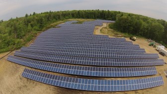 A shared solar field in Rehoboth, Mass. Investment in the concept is heavy in that state.
