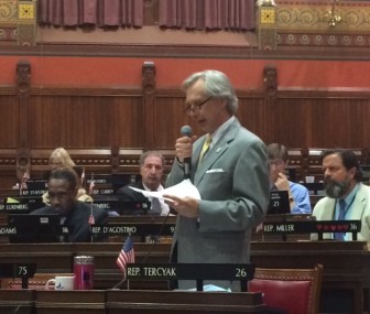 Rep. Peter Tercyak, D-New Britain, urging a vote against pay secrecy.