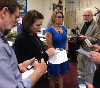 Rep. Themis Klarides castigates Gov. Dannel P. Malloy.