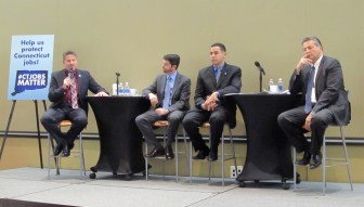 From left, Kevin P. Brown, Robert J. Soper, Rodney A. Butler and Felix D. Rappaport.