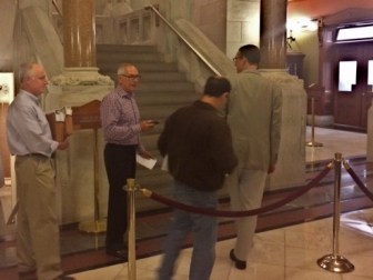 The governor's staff leaving budget negotiations at midnight Saturday.