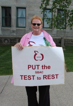 Mary Quinn-Devine, a teacher from North Haven.