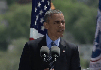 President Obama at the Coast Guard Academy