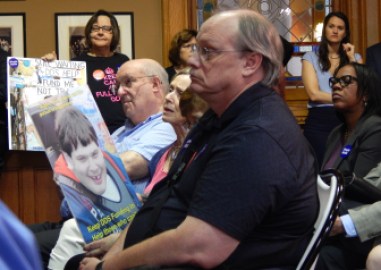 Families of people with intellectual or developmental disabilities are urging lawmakers to enact the budget as is, fearing that any changes could lead to more cuts to services for their loved ones.