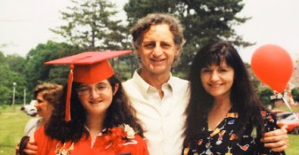 Genna Lewis, a self advocate for the state's Department of Developmental Services at the graduation made possible with family support.