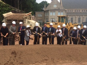 Fits and starts: Gov. Dannel P. Malloy helps break ground last week on a transit-oriented development in Meriden.