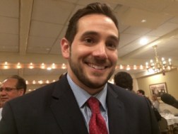 J. R. Romano on the night he was elected chairman.