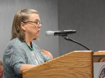 Lynne Ide of the Universal Health Care Foundation of Connecticut testifies on the ConnectiCare proposal.