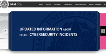 The website for the U.S. Office of Personnel Management features updates on the hacking of the agency's data.