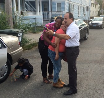 Ganim asked, "Selfie or regular?"