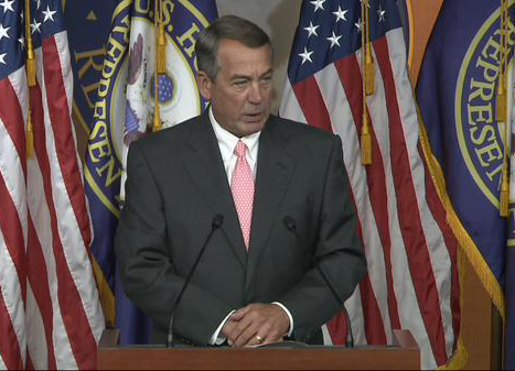 House Speaker John Boehner, R-Ohio, speaks about his decision to leave office.