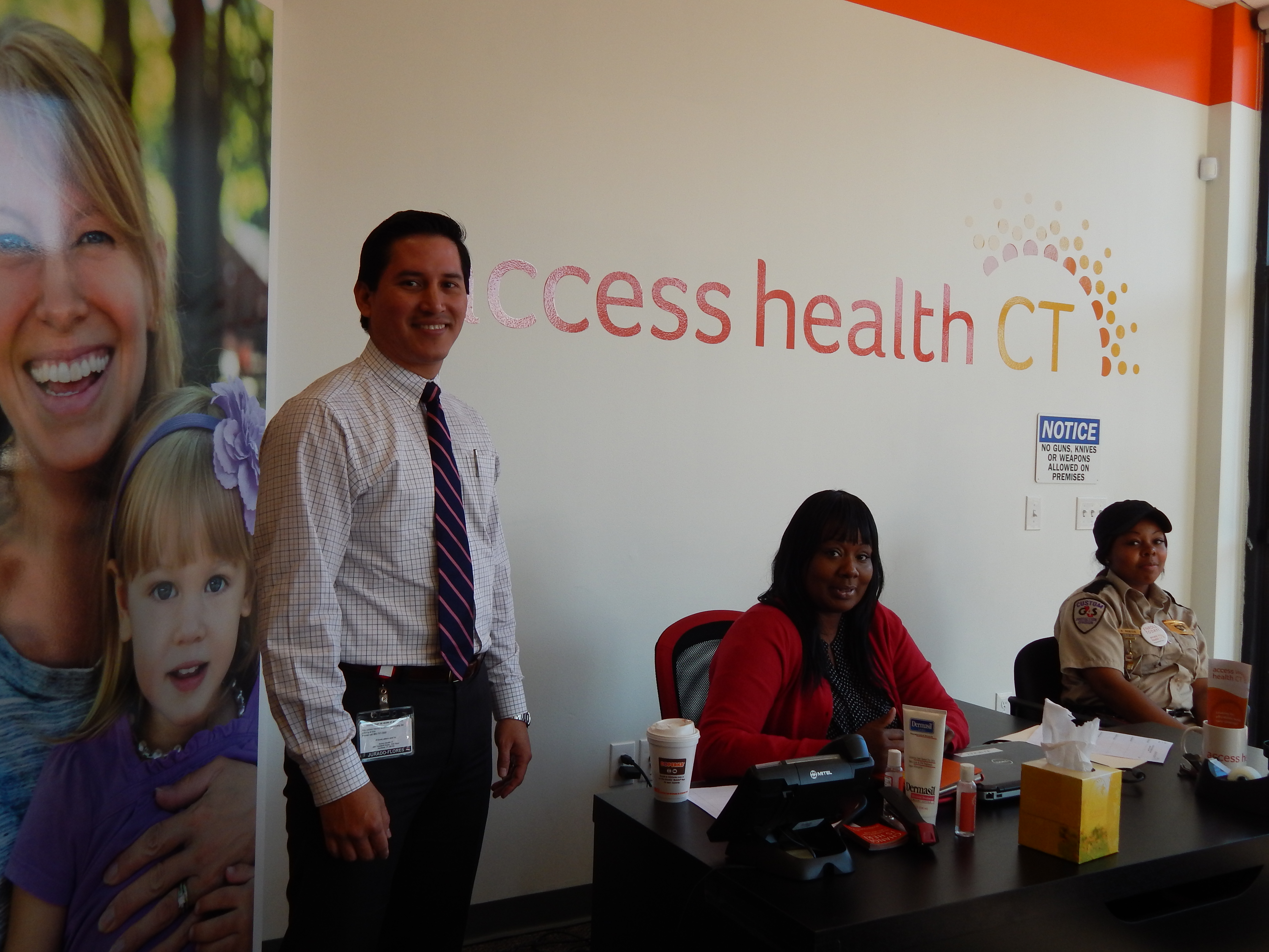 This is a picture of Staff at the Access Health CT enrollment center in New Britain