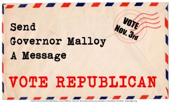 One of the postcards the state GOP is sending out.