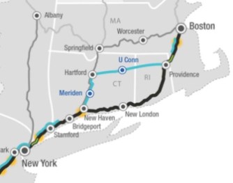 Northeast Corridor Rail Improvement Alternative 2