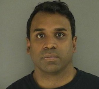 Ravi Shankar's mug shot from an arrest in Middletown last year.