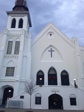 Emanuel African Methodist Episcopal Church in Charleston, S,C., where nine people were shot and killed during a Bible study session.