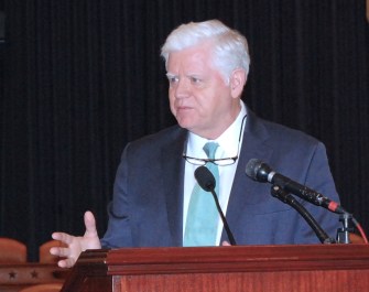 U.S. Rep. John B. Larson before Tuesday's State of the Union speech.