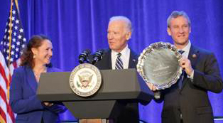 Rep. Elizabeth Esty joins Rep. Matt Cartwright (PA-17) in honoring Vice President Joe Biden.