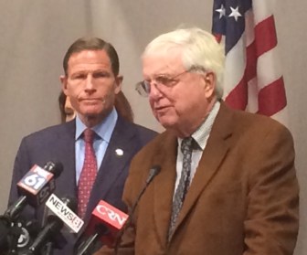 Moorhead Kennedy with his benefactor, U.S. Sen. Richard Blumenthal.