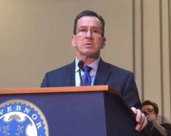 Gov. Dannel P. Malloy takes questions Friday.