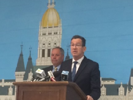 Gov. Dannel P. Malloy and Correction Commissioner Scott Semple announce another prison closing.