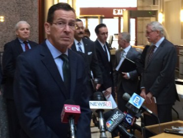 Gov. Dannel P. Malloy commenting on proposals by his transportation funding panel.