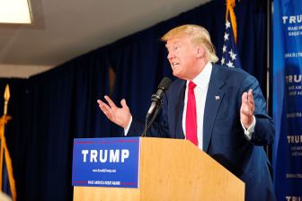 Donald Trump in Laconia, N.H., in July.