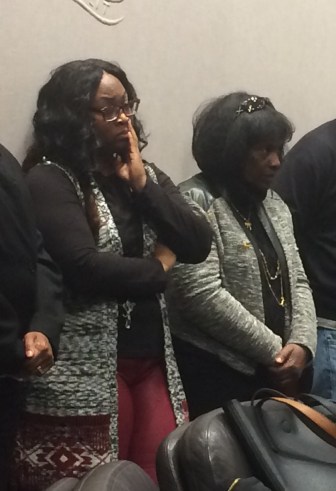 Raymona Holloway and Robin Nelson, the cousin and mother of murder victim Jason Smith.