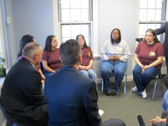 Amy Gully, at right,