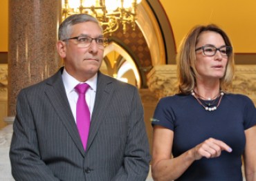 Sen. Len Fasano and Rep. Themis Klarides