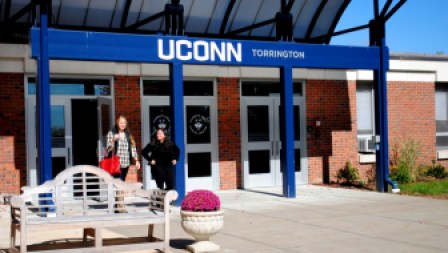 The front entrance of UConn's Torrington branch