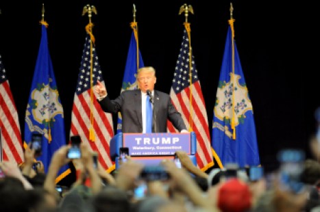 Donald Trump asks if he is presidential enough. 