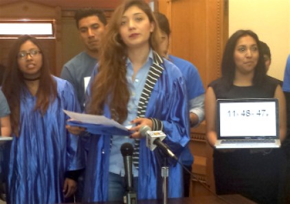 "Dreamers" at the Capitol Wednesday.