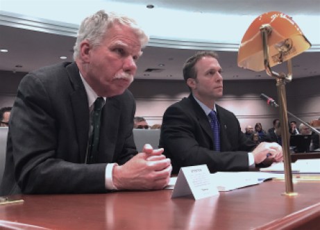 Chief State's Attorney Kevin Kane, left, and Paul Melanson, Farmington police chief.