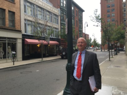 Matthew Nemerson on Orange Street in the Ninth Square