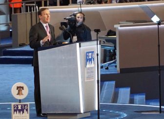 Sen. Chris Murphy addresses the convention.