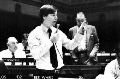 Ward during a House debate