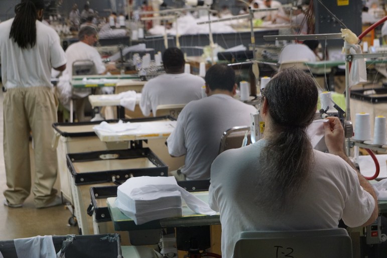 The clothing factory at Osborn Correctional.