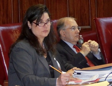 Sen. Danté Bartolomeo and Senate President Pro Tem Martin Looney, who blames her loss on PACs.