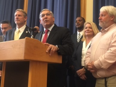 Senate GOP Leader Len Fasano and his new caucus.