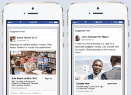 From Facebook's pitch to campaigns.