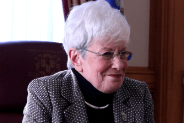 Lt. Gov. Nancy Wyman in her office.
