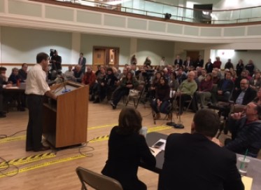 Hartford Mayor Luke Bronin in West Hartford.