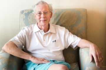 Evard at the Las Vegas Recovery Center in Las Vegas in July. Evard, a retired tax attorney, checked into a rehabilitation program after becoming addicted to his pain medication.