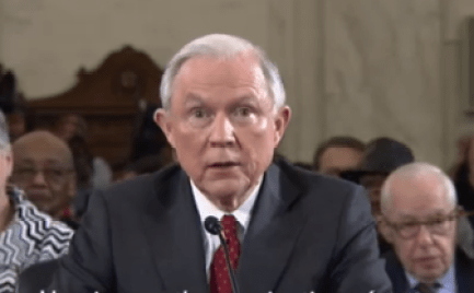 Sen. Jeff Sessions testifies before the Senate judiciary Committee on his nomination to be attorney general.