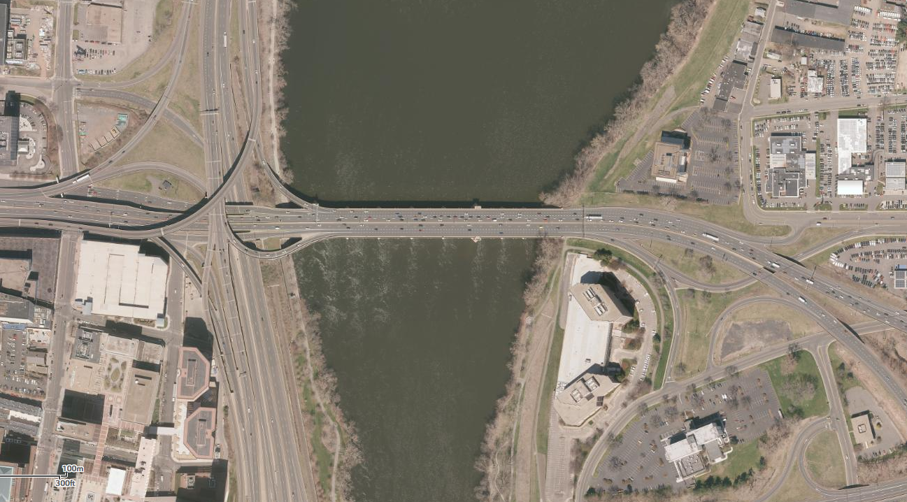 Aerial photograph of Hartford from the 2016 National Agriculture Imagery Program.